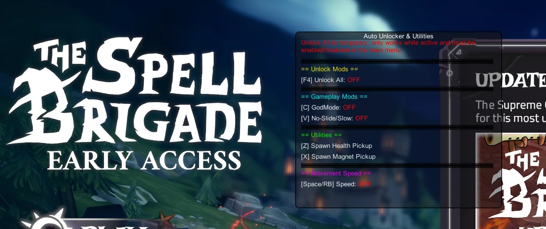 Unlock All and Utilities Mod Menu