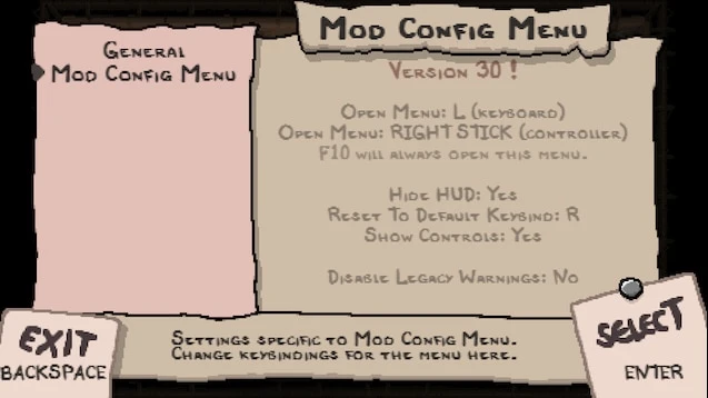 **Mod Config Menu Pure** Mod Menu
