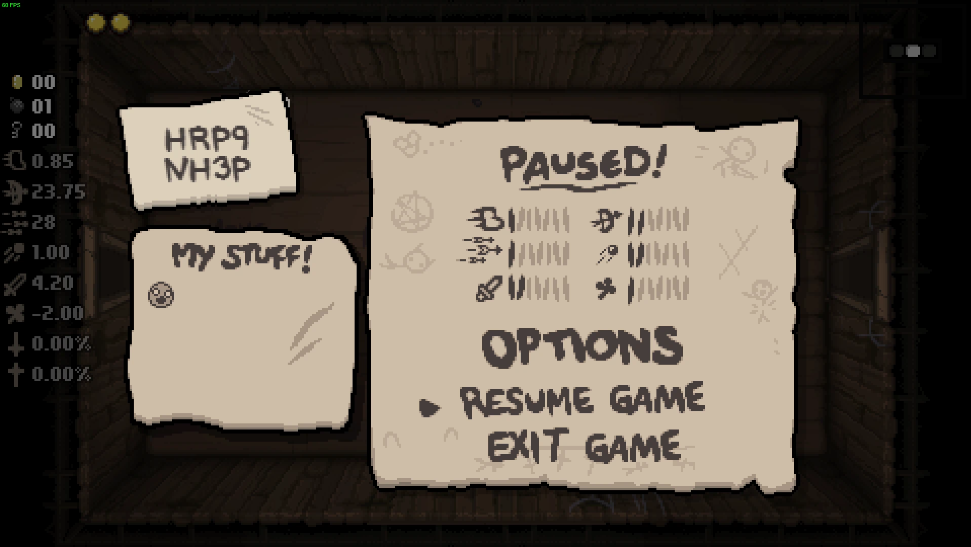 New Binding of Isaac Starting Items Mod Menu