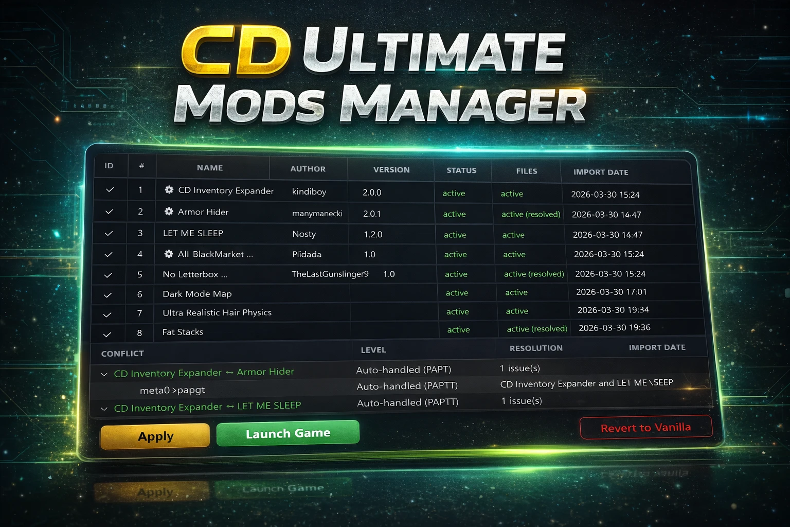 Crimson Desert Ultimate Mods Manager Mod Menu
