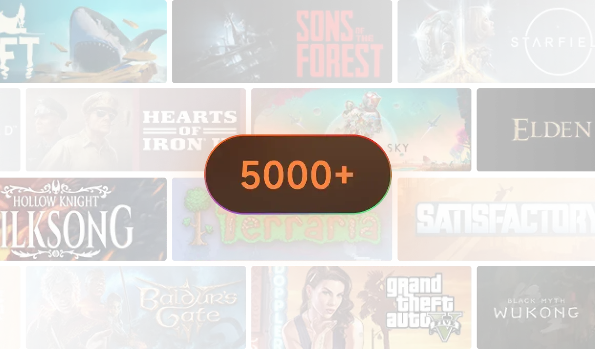 XMODhub supports over 5000 PC games including trainers for Elden Ring, Starfield, and Sons of the Forest